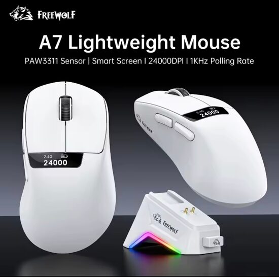 FREEWOLF A7 gaming mouse 